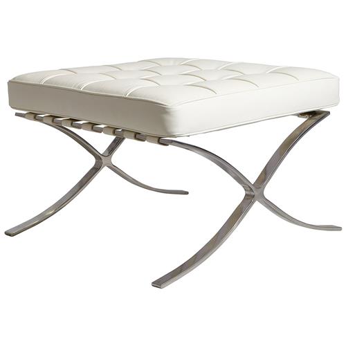 OCC Barcelona Ottoman in White