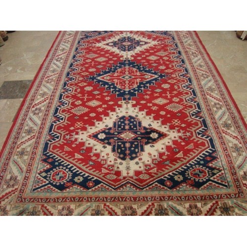 Rectangle Area Rug Shirvan Kuba Fine Veg Dye Hand Knotted Carpet'
