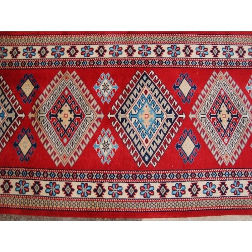 Rectangle Runner Rug Shirvan Kuba Fine Veg Dyed Kazak Hand Knotted Wool Carpet'