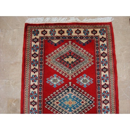 Rectangle Runner Rug Shirvan Kuba Fine Veg Dyed Kazak Hand Knotted Wool Carpet'