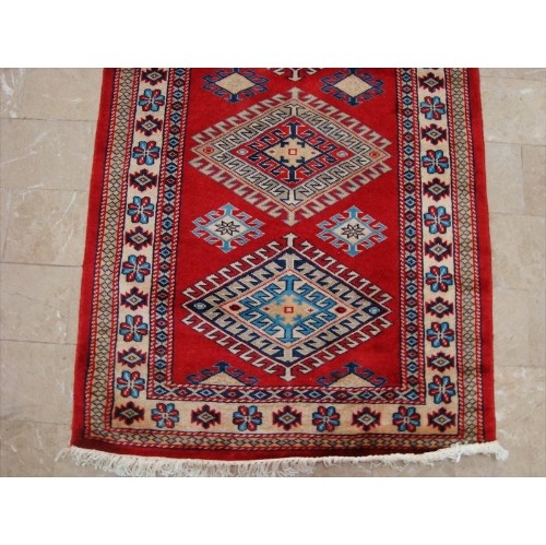 Rectangle Runner Rug Shirvan Kuba Fine Veg Dyed Kazak Hand Knotted Wool Carpet'