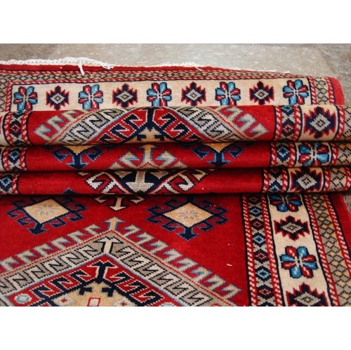 Rectangle Runner Rug Shirvan Kuba Fine Veg Dyed Kazak Hand Knotted Wool Carpet'