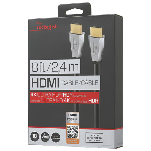 Rocketfish 1.2m (4ft.) 4K Ultra HD HDMI Cable - Only at Best Buy