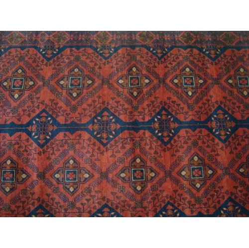 Exclusive Afghan Khal Muhamadi Dark Red Rectangle Area Rug Hand Knotted Wool Carpet'