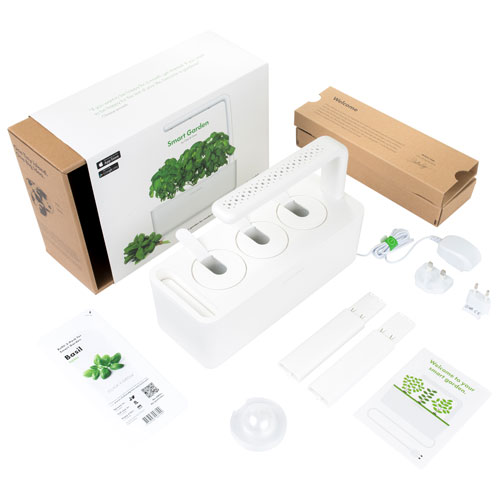 Jardin intérieur intelligent/capsule de basilic de Click & Grow - Paquet de 3 - Blanc