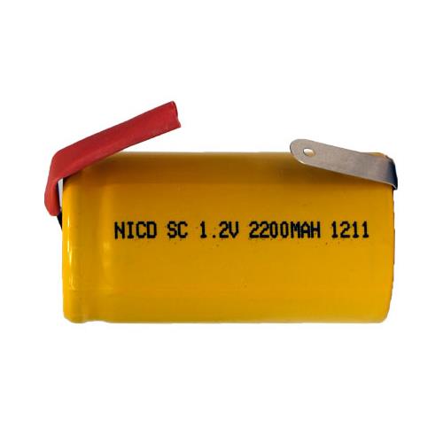6-Pack Sub C NiCd Batteries with Tabs
