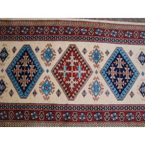 Excellent Kazak Shirvan Kuba Rectangle Wool Carpet Hand Knotted Runner Rug'