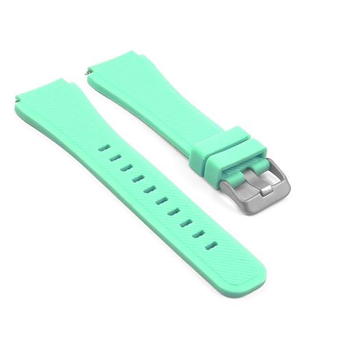 STRAPSCO  Replacement Silicone Mint Watch Band for Samsung Gear S3 With Matte Buckle In Green