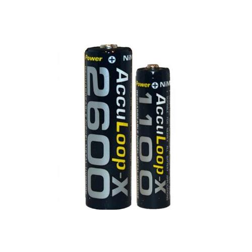 24 x AAA + 24 x AA (2600 mAh) AccuPower AccuLoop-X NiMH Battery Combo