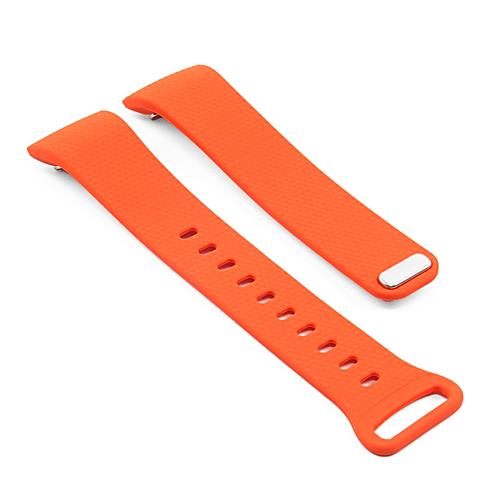 STRAPSCO  Replacement Silicone Medium Length Watch Strap for Samsung Gear Fit 2 Sm-R360 In In Orange