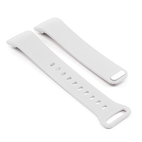 Bracelet de rechange silicone Longueur moyennepour Samsung Gear Fit 2 SM-R360 en blanc