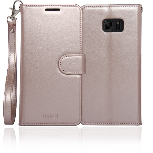 Navor Wallet Case for Samsung Galaxy Note - Rose Gold