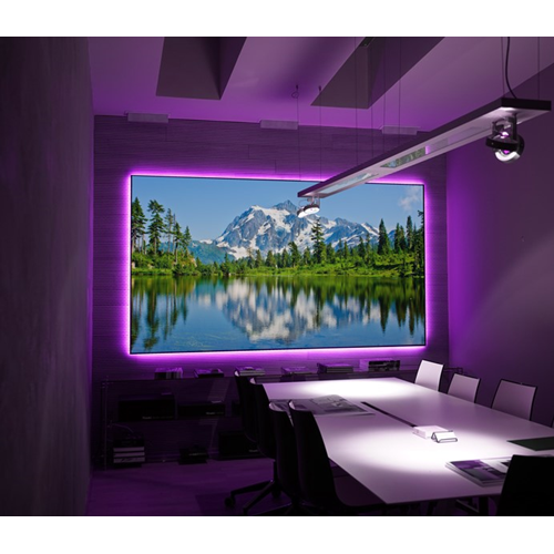 Écran de projection fixe 92-16:9 à cadre fixe Aurora 4K HDR 1.3 po d’EluneVision