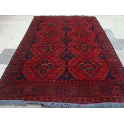 Afghan Khal Muhamadi Exclusive Designed Wool Rectangle Area Rug Hand Knotted Carpet 6' x 4'
