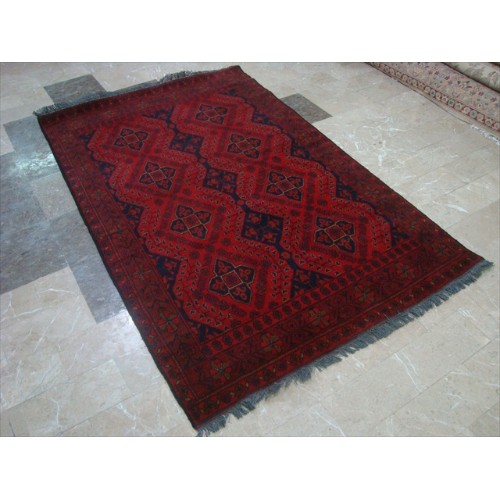 Afghan Khal Muhamadi Exclusive Designed Wool Rectangle Area Rug Hand Knotted Carpet 6' x 4'