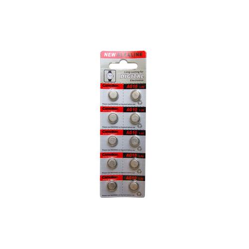 10 piles bouton AG10, LR54, L1131F, LR1130, 189, RW89