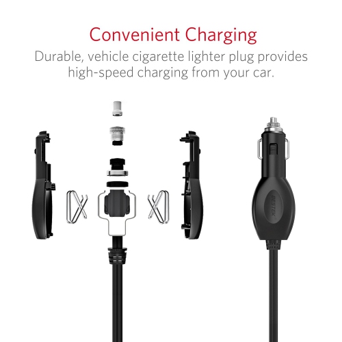 BESTEK 300W Power Inverter DC 12V to 110V AC Car Inverter with 4.2A Dual USB Car Adapter