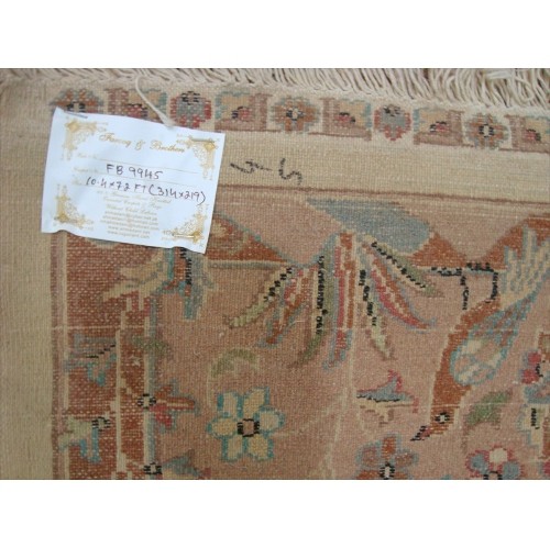 Ahmedani Excellent Tree of Life Peace Birds Wool Silk Hand Knotted Carpet 10.4' x 7.2' Area Rug - Multi-Colour