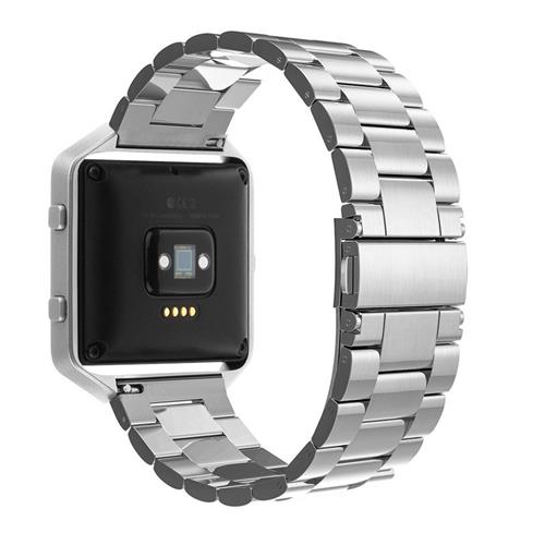 StrapsCo Stainless Steel Link Band for Fitbit Blaze
