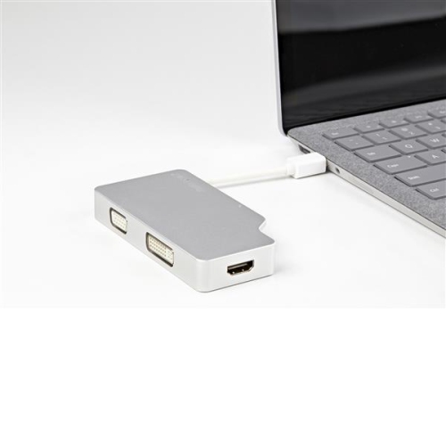 StarTech Travel A/V Adapter 3-in-1 Mini DisplayPort to VGA DVI HDMI 4K