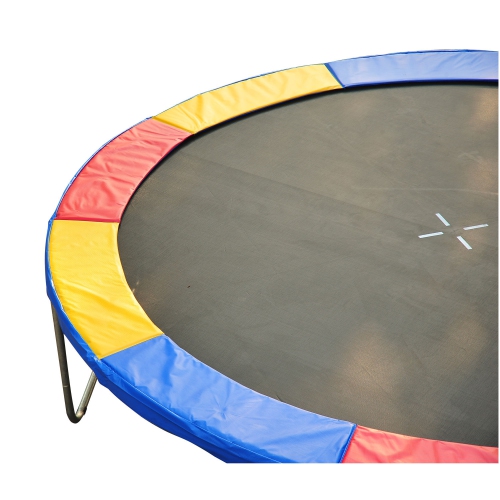 HOMCOM ⌀8ft Trampoline Pad ⌀96" Spring Safety Replacement Gym Bounce Jump Cover EPE Foam Colorful