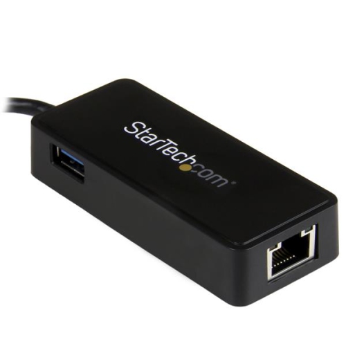 StarTech USB-C to Gigabit Network Adapter with Extra USB Port