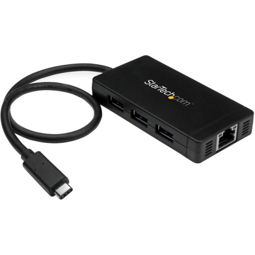StarTech 3-Port USB-C to USB-A Hub with Gigabit Ethernet