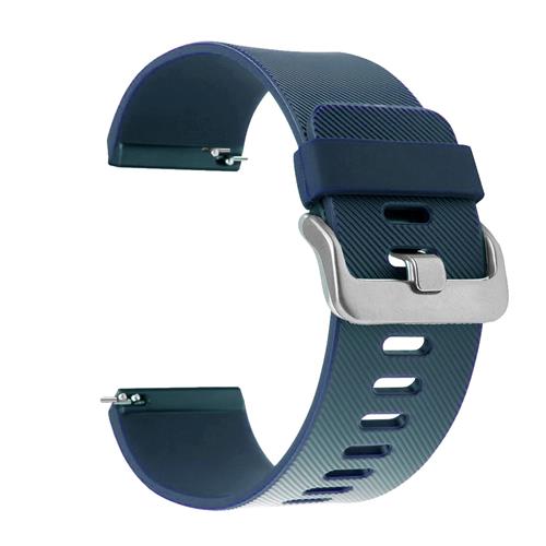 StrapsCo Silicone Replacement Strap for Fitbit Blaze in Blue Short Length