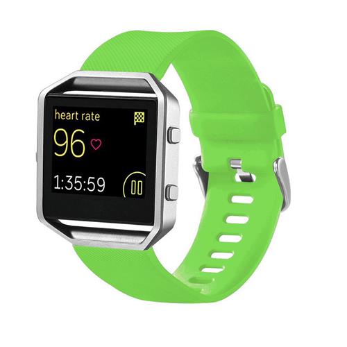 STRAPSCO  Silicone Replacement Strap for Fitbit Blaze In Short Length In Green