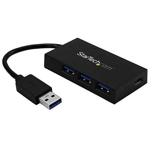 StarTech.com 4 Port USB Hub - USB 3.0 - USB A to 3x USB A and 1x USB C - USB Port Expander