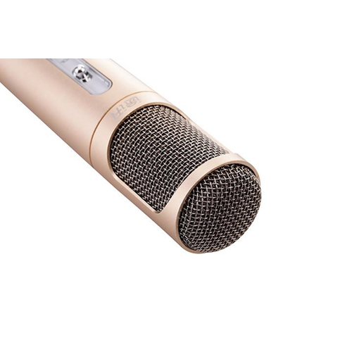 100% Genuine Tuxun K068 Portable Karaoke Wireless Bluetooth Microphone Speaker - Rose