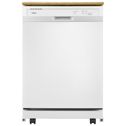 Whirlpool 24" 64dB Portable Dishwasher - White
