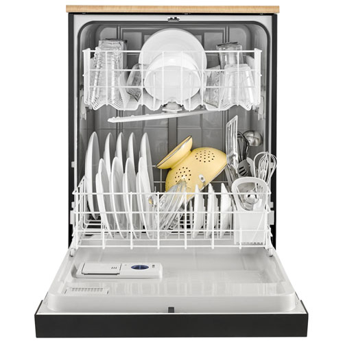 Whirlpool 24" 64dB Portable Dishwasher (WDP370PAHB) - Black