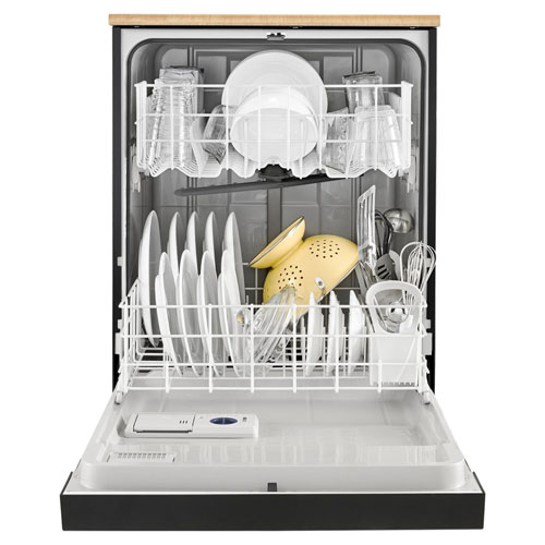 Whirlpool 24" 64dB Portable Dishwasher (WDP370PAHB) - Black