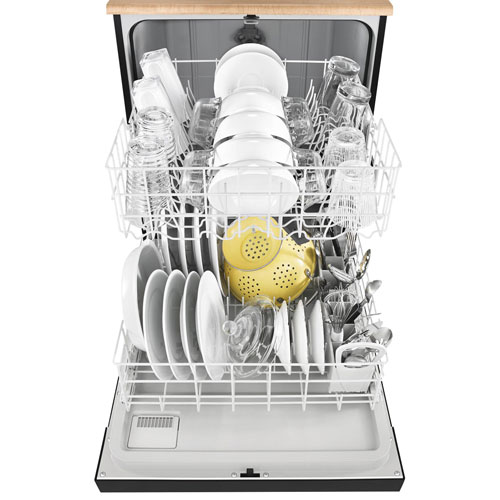 Whirlpool 24" 64dB Portable Dishwasher (WDP370PAHB) - Black