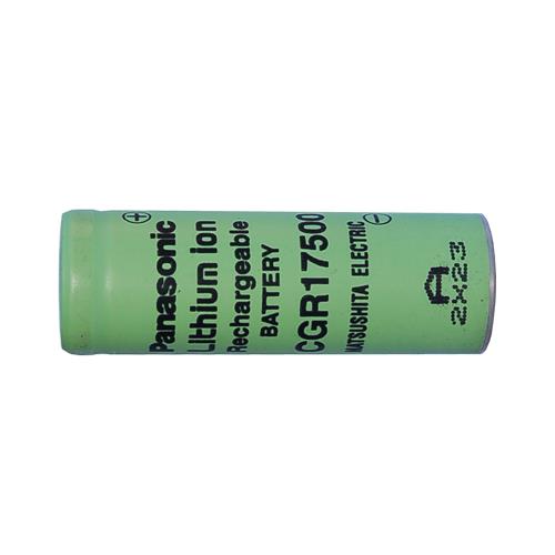 A 3.7 Volt Panasonic Lithium Ion CGR17500 Battery