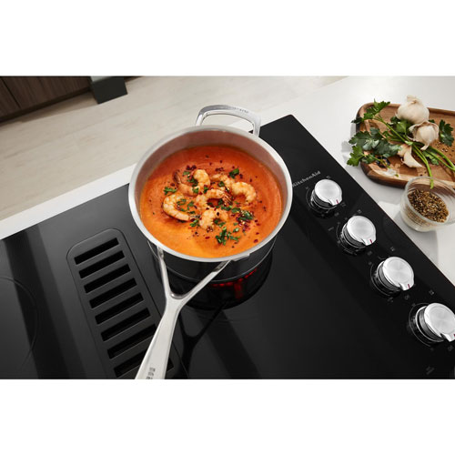 KitchenAid 30" 4-Element Electric Cooktop (KCED600GBL) - Black