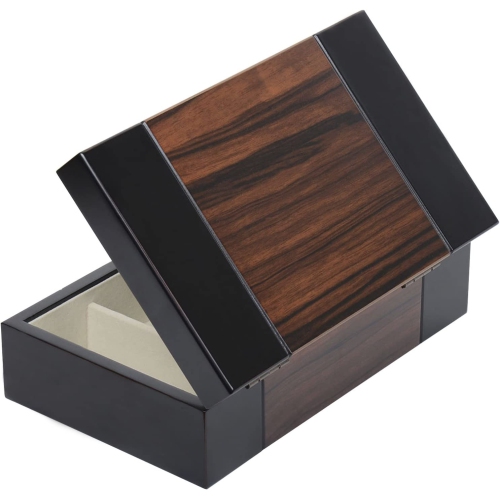BELA Dark Wood Valet Travel Case Jewelry Organizer Storage Box Dimensions 10 x 6 x 3 inch