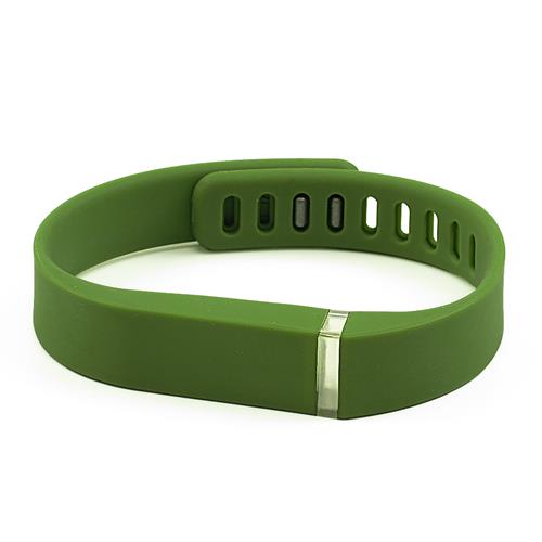StrapsCo Silicone Replacement Strap for Fitbit Flex in Green Short Length