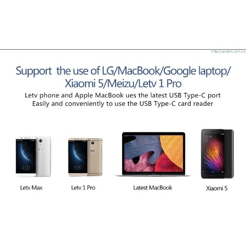 USAMS multi-function 3-in-1 Card Reader OTG Support