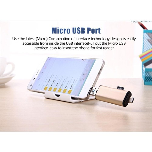 USAMS multi-function 3-in-1 Card Reader OTG Support