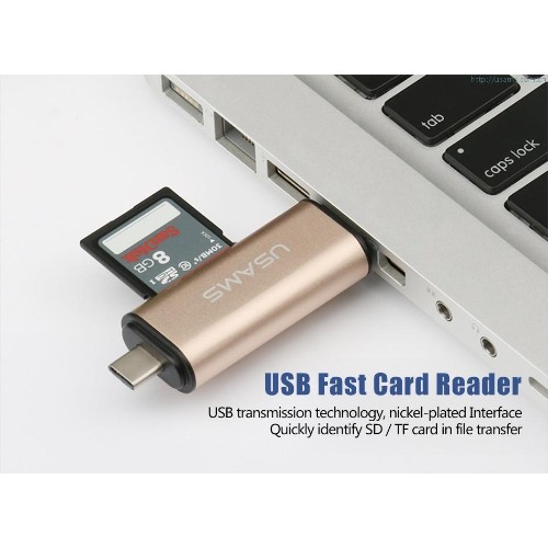 USAMS multi-function 3-in-1 Card Reader OTG Support