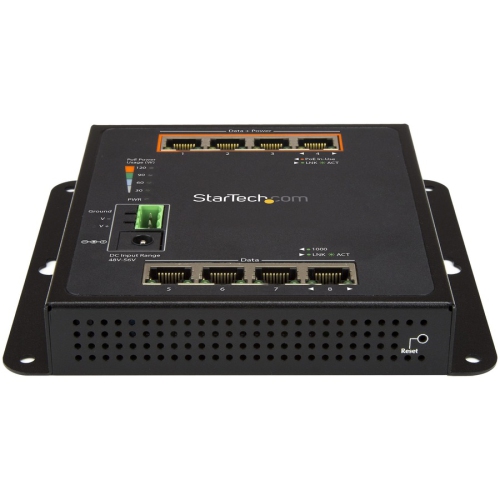 StarTech.com 8-Port Gigabit Ethernet Switch - Managed - Wall Mount with Front Access (IES81GPOEW)