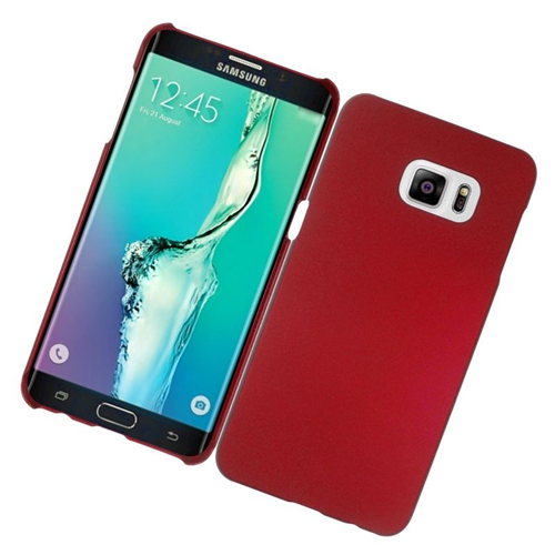 Insten Fitted Hard Shell Case for Samsung Galaxy S6 Edge Plus - Red