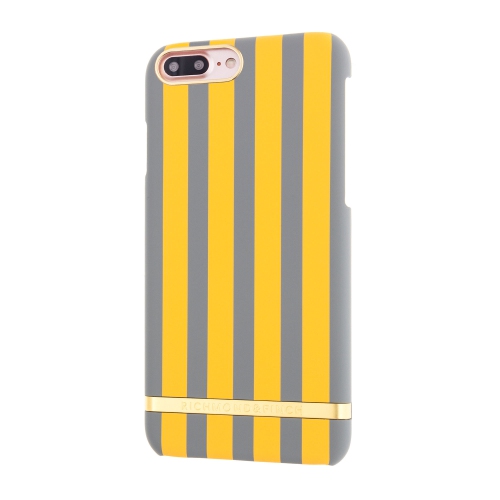 Richmond and Finch Satin Stripes Case compatible with iPhone: 8 Plus, 7 Plus - yellow