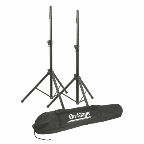 On Stage SSP7900 SSP7900 All-Aluminum Speaker Stand Package with Bag