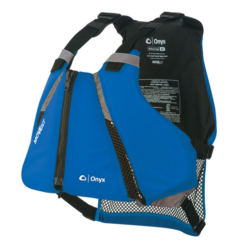 Onyx Outdoor 122000-500-040-16 Onyx MoveVent Curve Paddle Sports Life Vest Blue - Medium & Large