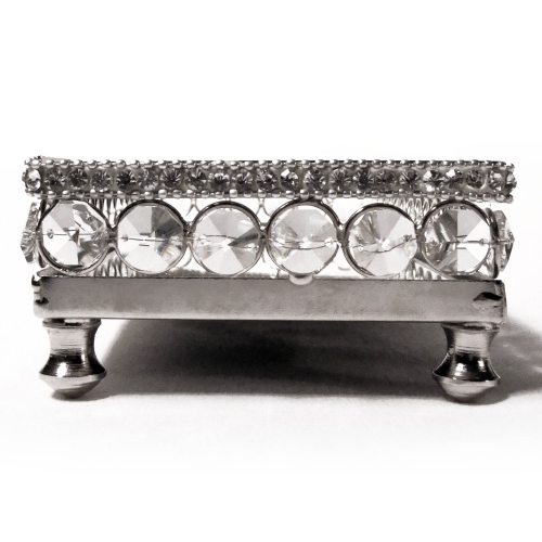 Leeber 72900 Elegance Sparkle Vanity Mirror Tray with Beaded Crystals 10.87 x 4.25 in.