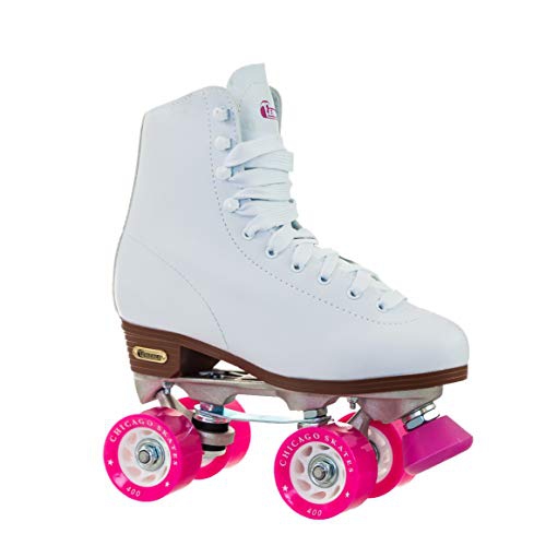 Patins de patinoire pour femmes CRS400-07 Skates de Chicago, taille 7 - Blanc
