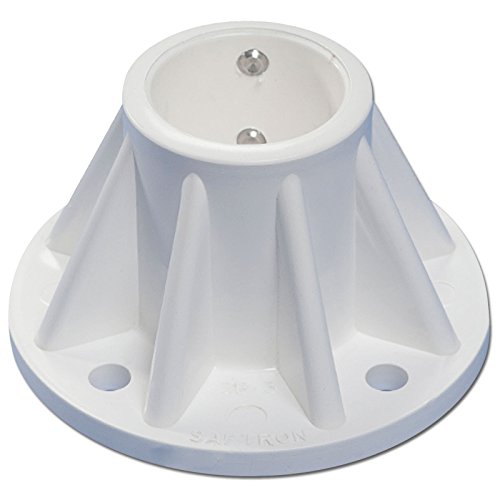Image 1 of 1.. Saftron SB-3-W 3 in. Surface Mount for Pool and Spa Rails and Ladders White